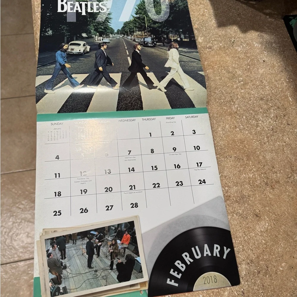 The Beatles 16-Month 2018 Calendar
